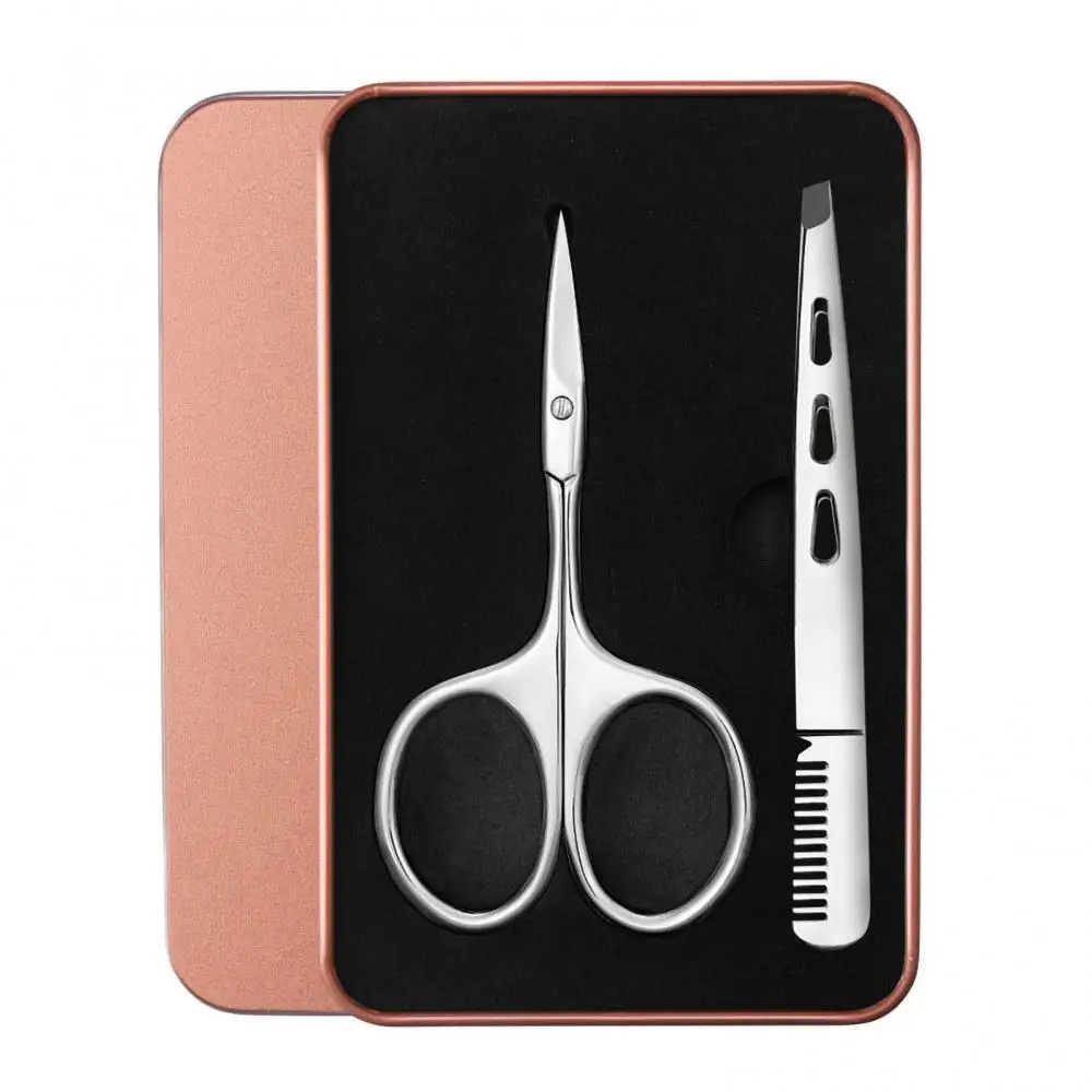 1~4PCS Professional Nail Scissor Manicure for Nails Eyebrow Nose Eyelash Cuticle Scissors Curved Pedicure Makeup Tools 5