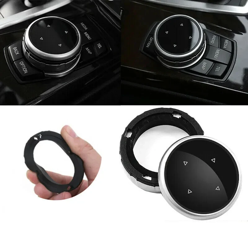Car knob covers Multimedia Big Knob Covers Button Trim Control For BMW F10 F20 F30 IDrive
