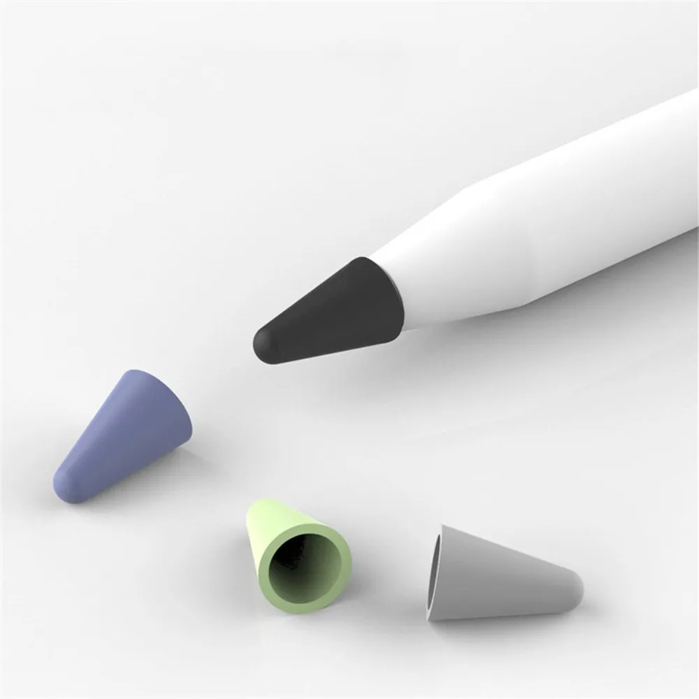 Silicone Replacement Tip Case For Apple Pencil 1 2 Touchscreen Stylus Pen Case nib Protective Cover Skin 8 pcs stylus pen