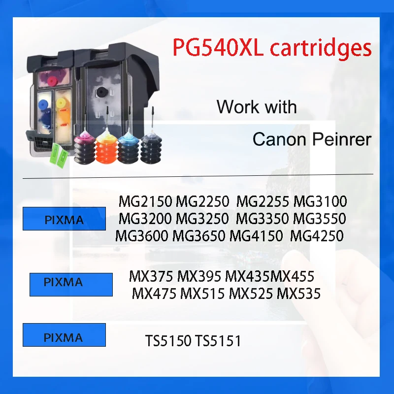 Penguin PG-540XL Cartucho de Tinta para Canon 540XL Impresora de Pixma