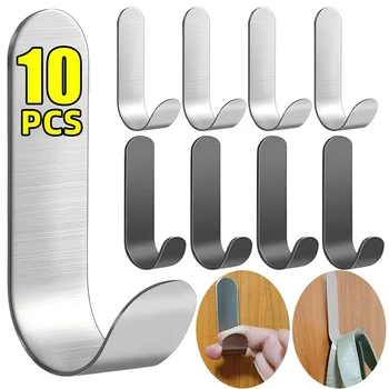 Stainless Steel Adhesive Wall Hooks 1