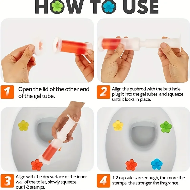 Toilet Cleaner Gel Deodorant Air Freshener Aromatic Flower Needle Detergent Flower Toilet Fragrance Deodorant Cleaning Tool 3PCS Toilet Cleaner Gel Toilet Cleaner