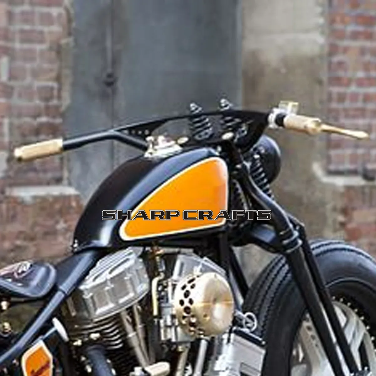  ڵ  1 7/8 Harley-Davidson Softail Dyna Sportster XL883 1200 Honda Yamaha Suzuki Chopper Bobber  巡 