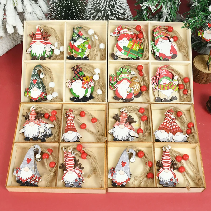 Wooden Christmas Decorations Christmas Tree Christmas Decorations 2023 Tree 1set Aliexpress