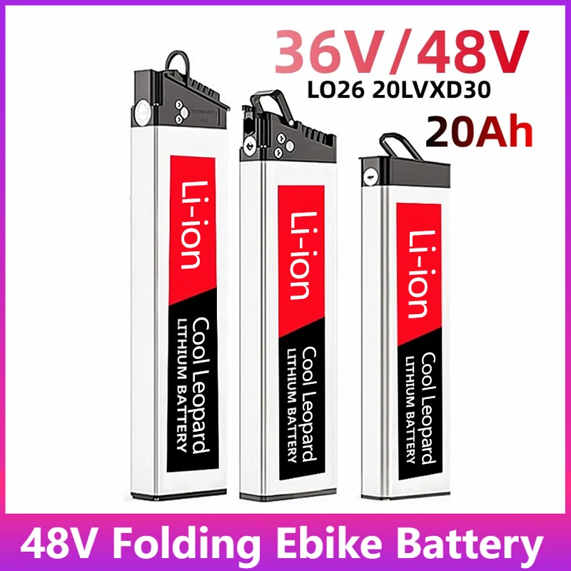 

Silver Fish E-bike 36V 10Ah 12Ah 14Ah Lithium Battery Pack,for Folding Electric Bicycle 18650 Li-ion Battery Built-in BMS