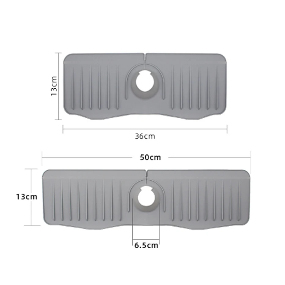 Silicone Faucet Mat Kitchen For Sink Sponge Drain Rack Adjustable Sink Mat Faucet Splash Catcher Bathroom Countertop Protector M kitchen sink splash mat