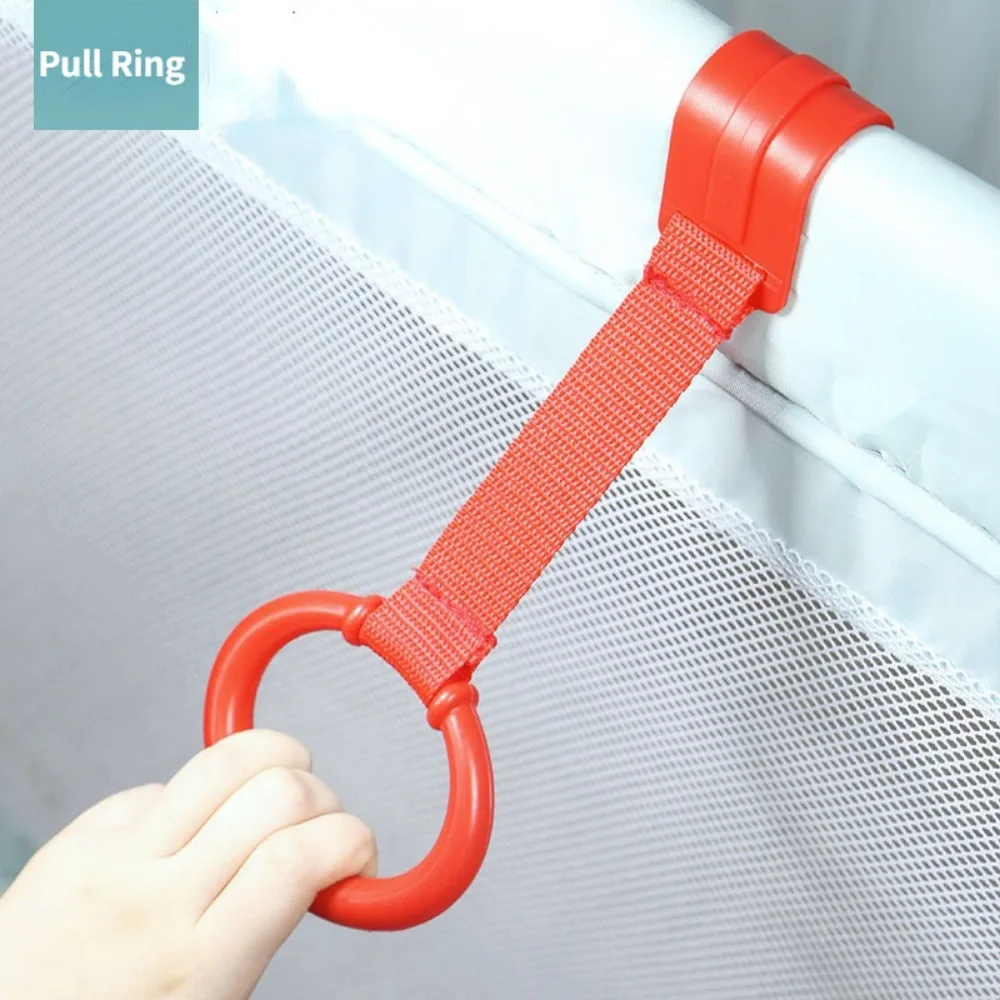 

2Pcs Playpen Pull Ring Baby Crib pull up rings Baby Learn To Stand Hand Pull Ring Toddler Activity Kids Walking Training Tools