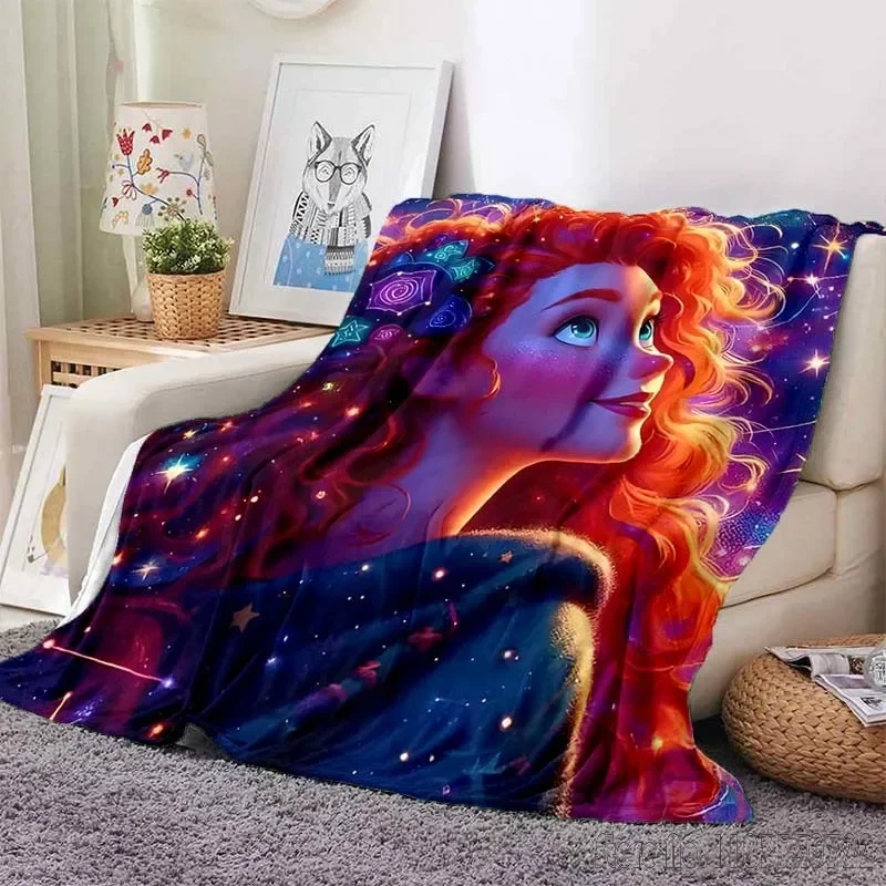 Brave Merida Princess Printed Blanket for Home Travel Soft and Comfortable Blanket for Adults and Kids Cartoon Blanket 4
