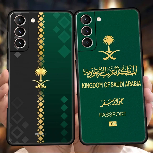 المملكة العربية السعودية جواز السفر قضية الهاتف لسامسونج غالاكسي S25 S24 S23 S22 S20 S21 FE الترا S10 S10E S9 زائد 5G لينة غطاء من البولي يوريثان كاباس