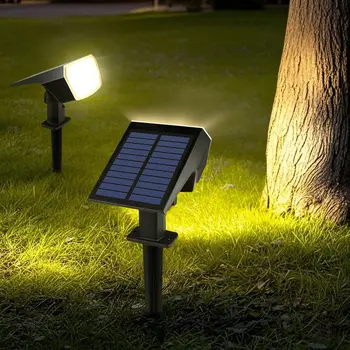 Built-in 1200mAh Battery LED Solar Floodlight – Waterproof Outdoor Spotlight for Garden, Lawn & Pathway 1