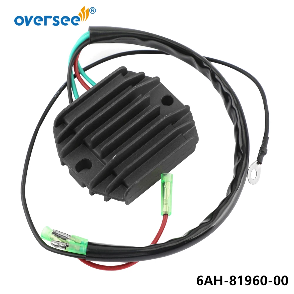 OVERSEE 6AH-81960-00 RECTIFIER & Regulator For YAMAHA 4 Stroke 15HP 20HP F15 F20 Outboard Engine