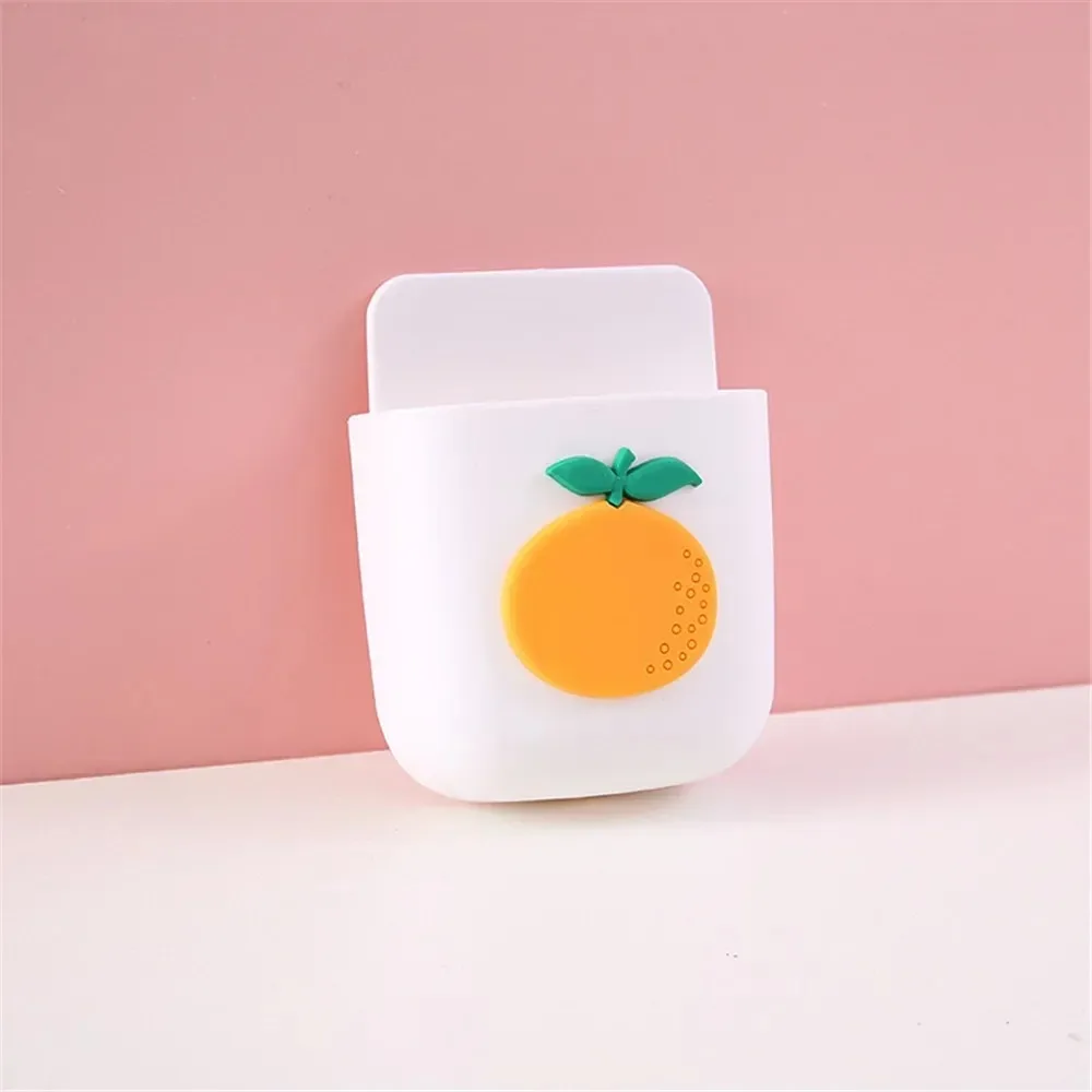 Cute Desk Organizer Rack Pen Holder Self-adhesive Wall-mounted Storage Box Kawaii Stationery Sundries Organizer School Supplies pen holder desk organizer pen and brush holder desk storage rack