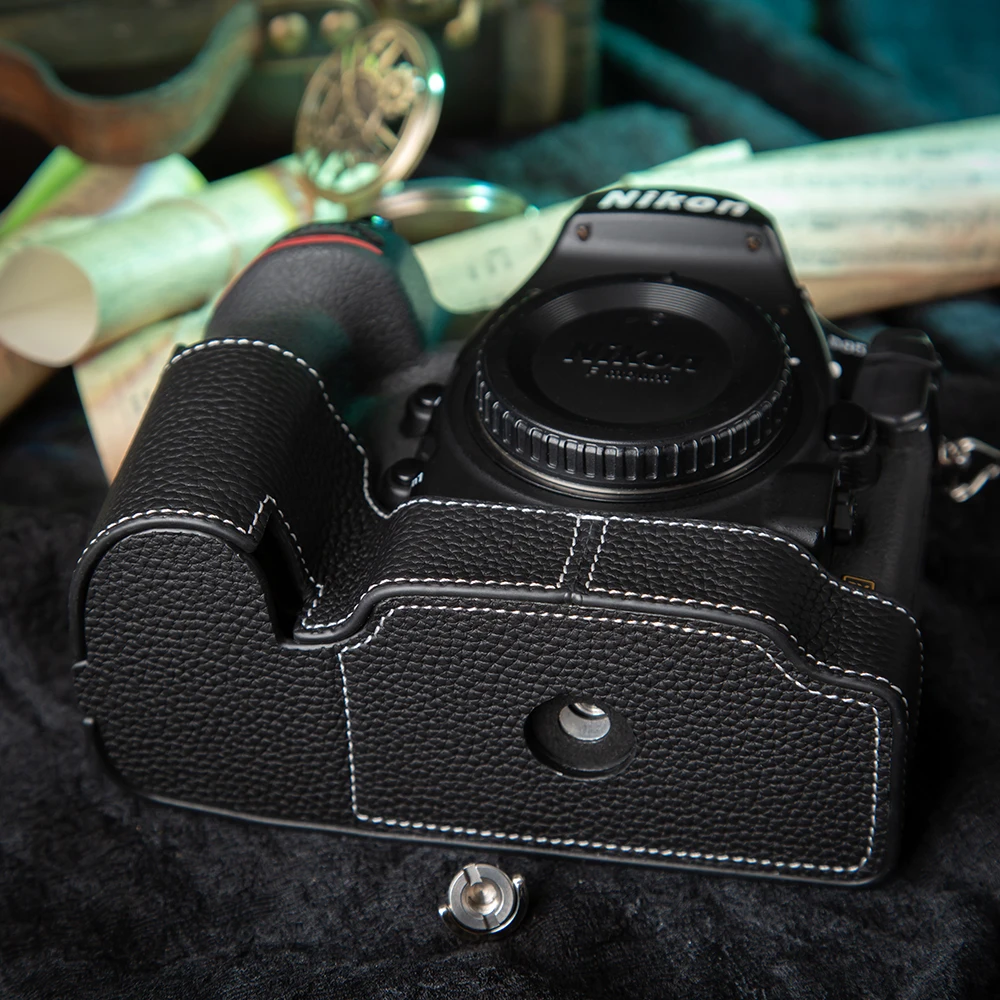 보호 케이스 D850 커버 가방 Nikon D850 케이스 가죽 카메라 가방  가죽 카메라 하프 케이스 사진 액세서리