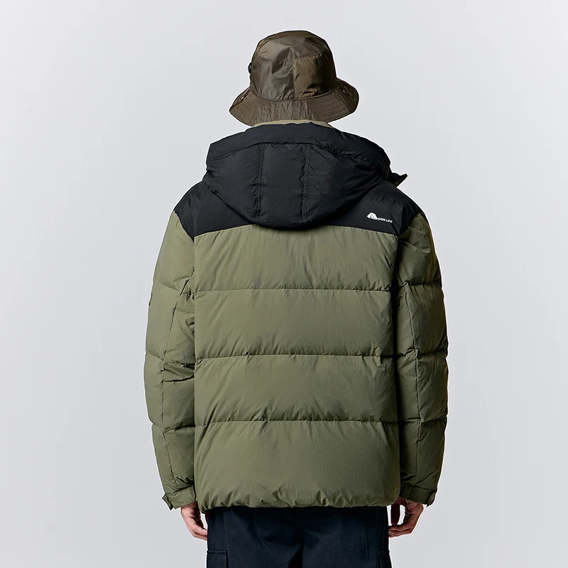 Down Jacket Mens Jacket Semir Winter Hooded Loose Daily Commuting Casual