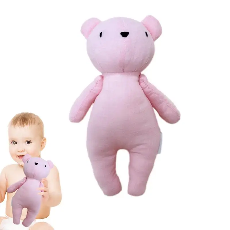 

Stuffed Bears Skin-Friendly Washable Cotton Bear Dolls Sleep Companion Nursery Ornaments Supplies For Living Room Dormitory