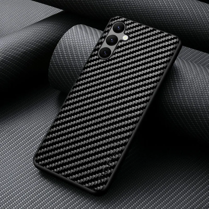 Carbon Fibre Pattern Protective Phone Case Cover