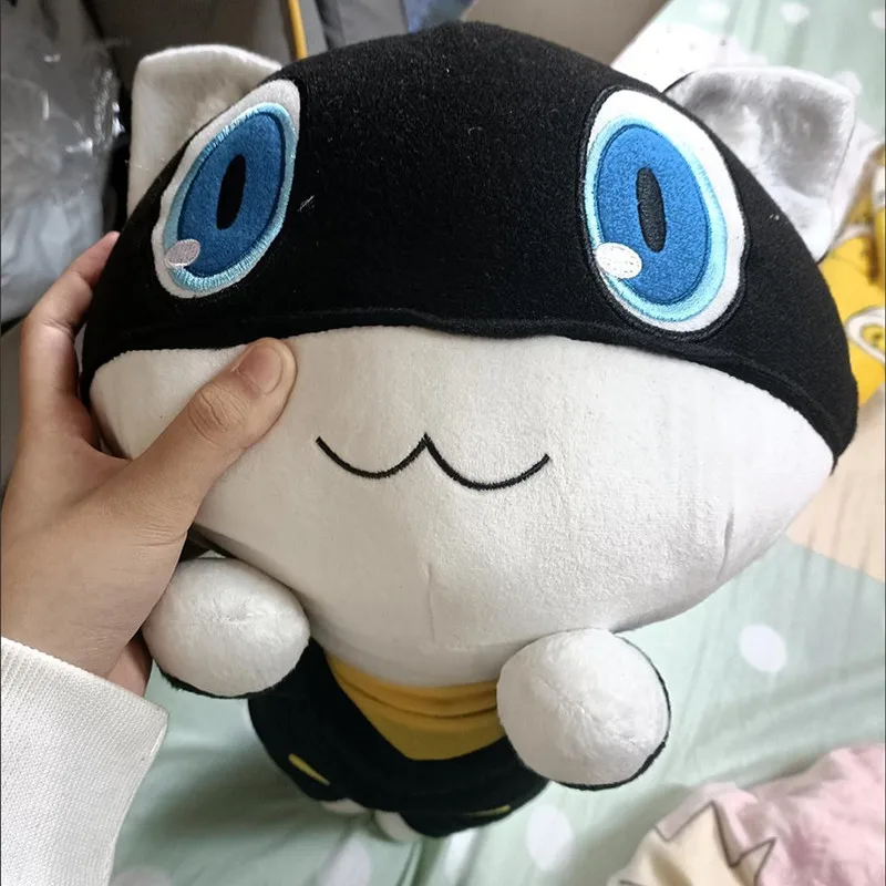 Plush toy Plush doll Anime ornament Megami Tensei P5 Morgana Cosplay Stuffed Prop 40cm Anime Plush Cartoon Mascot