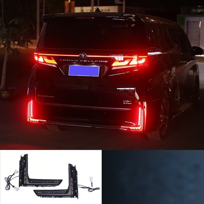 후면 범퍼 라이트 3가지 모드는 24 Toyota Alphard Vellfire용으로 업그레이드된 자동차 부품 수정에 지속적으로 사용됩니다.