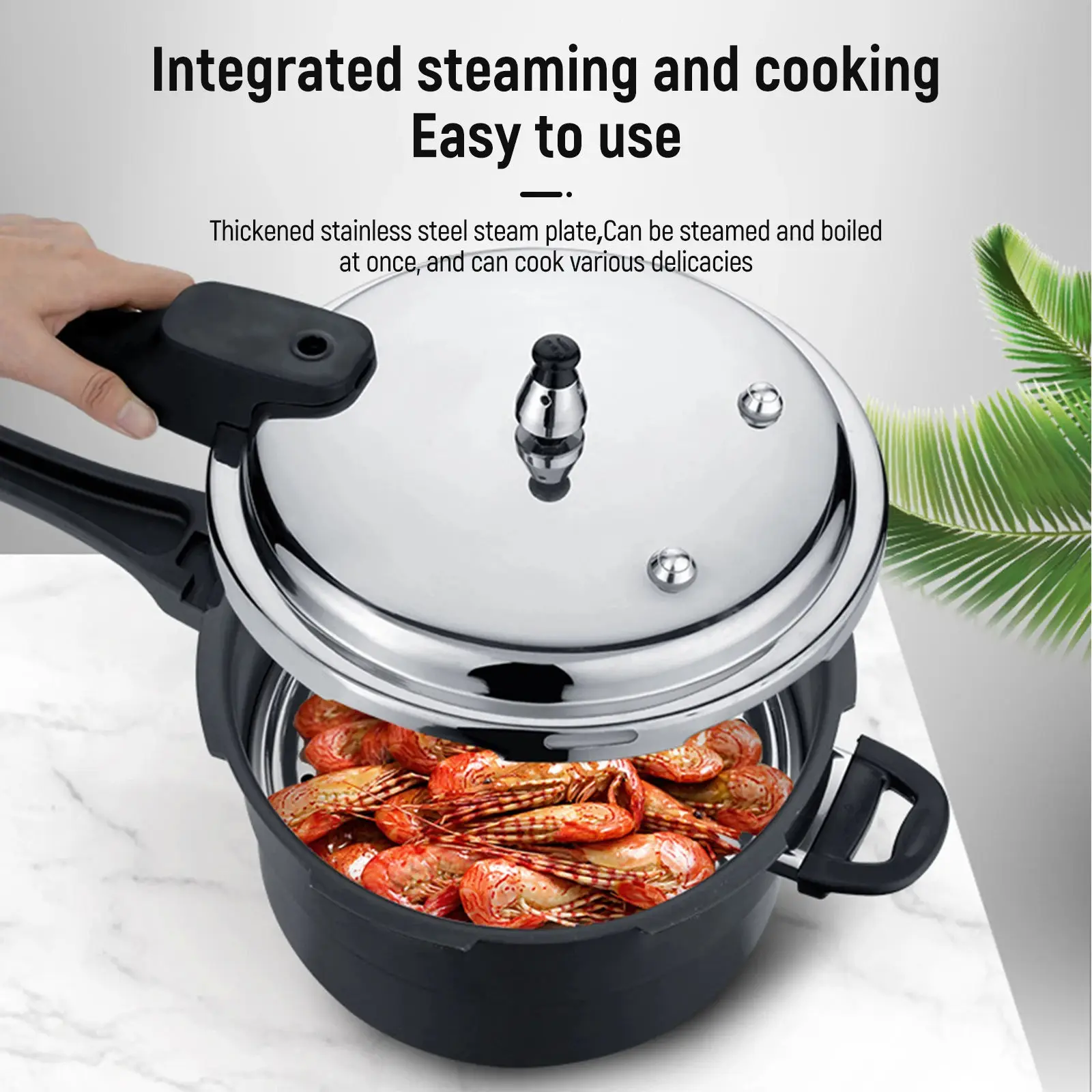 Gas Stove Induction Cooker Universal Explosion Proof Pressure Cooker Large Capacity Stainless Steel Pressure
