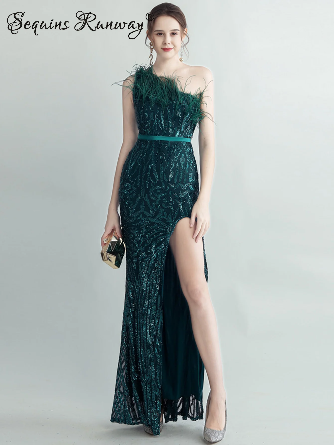 chinese dress ladies Designer Mint Green Cocktail Dress main image 1