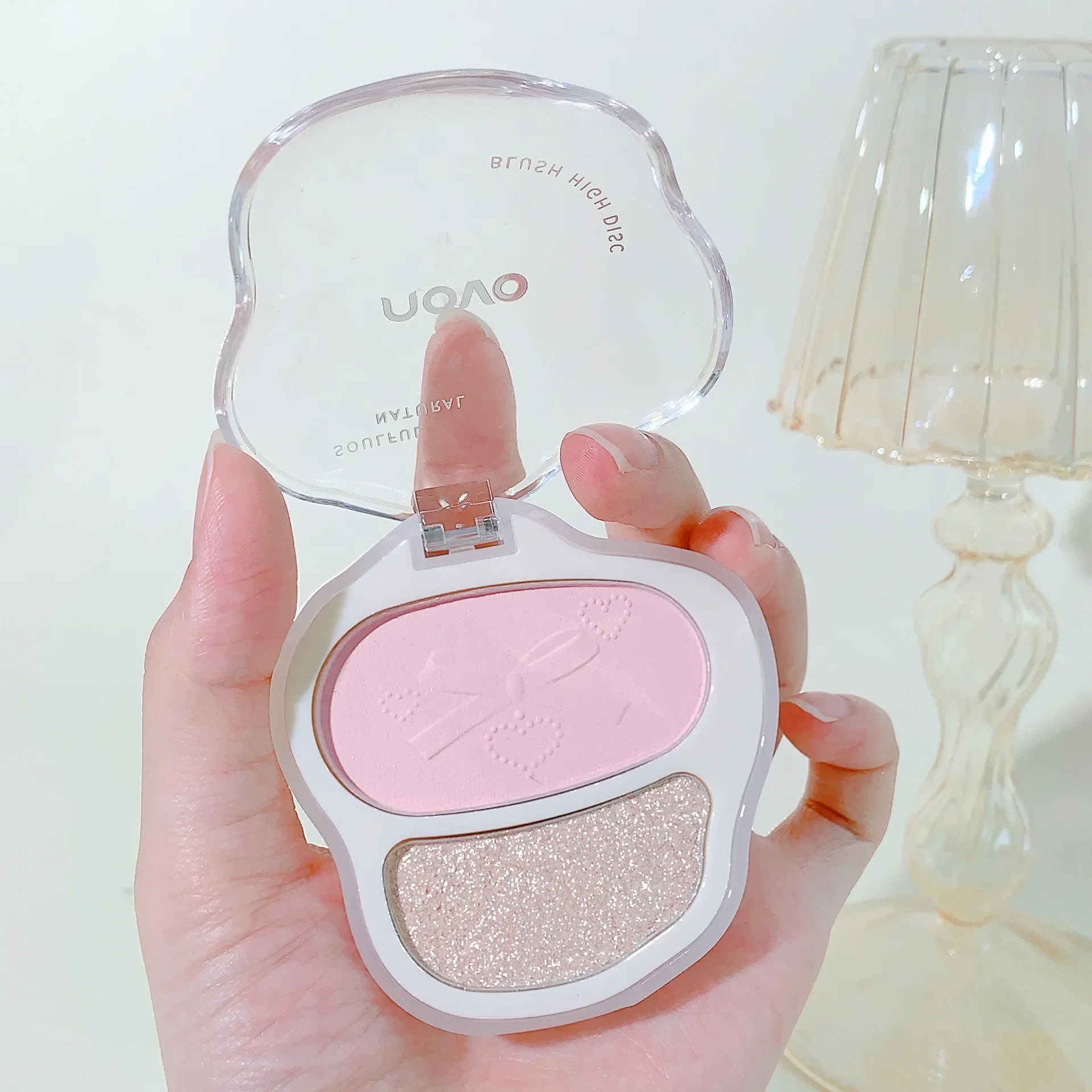 NOVO sweet encounter double blush, three-dimensional brightening nose shadow shadow highlight grooming blush integrated plate 2