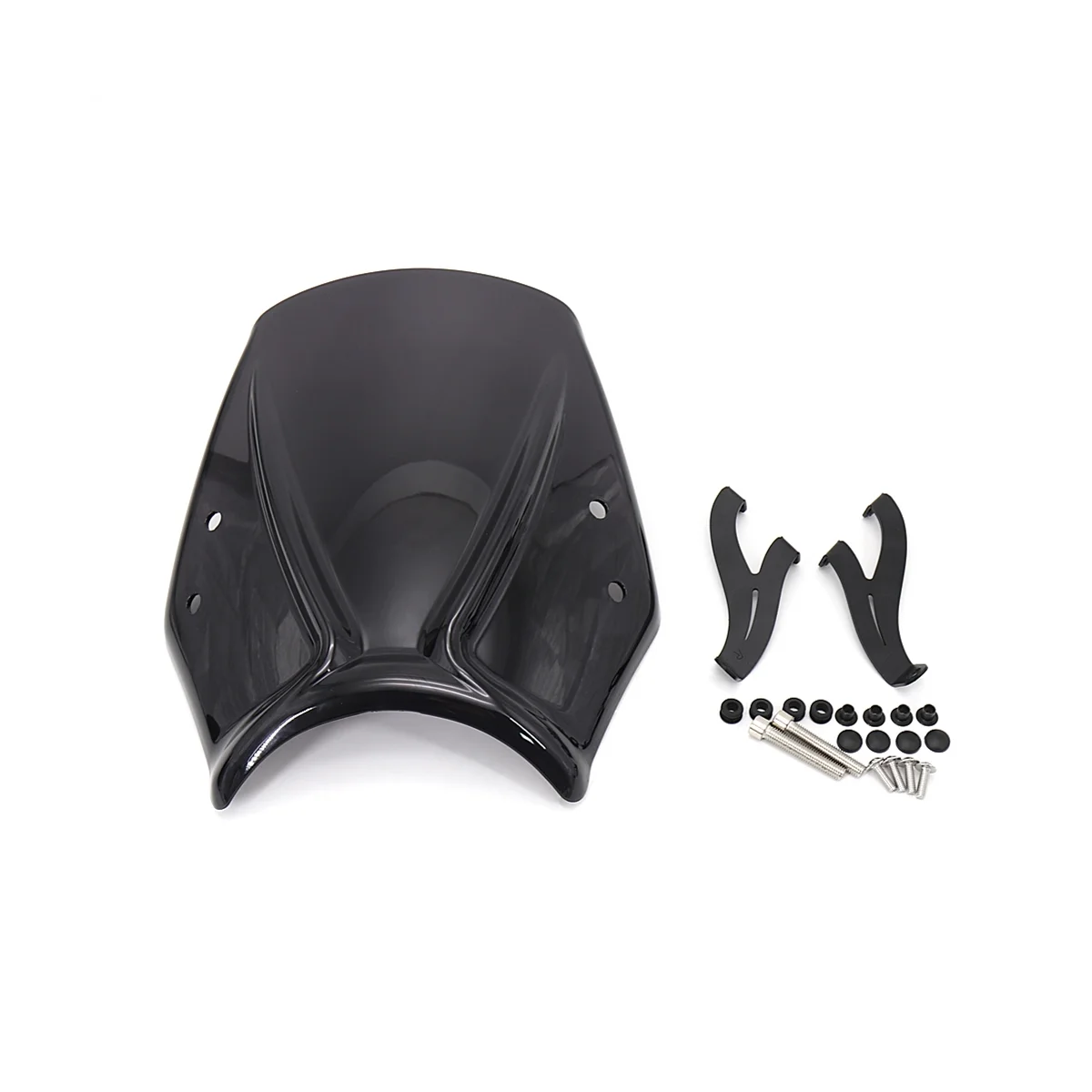

Motorcycle Windshield Wind Deflector Windscreen Fairing Baffle Cover for Trident 660 Trident660 2021 2022(Black)