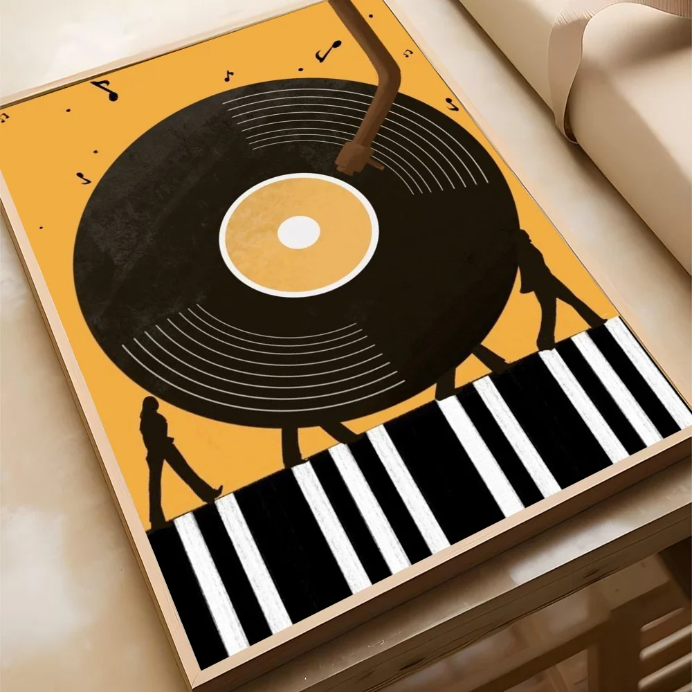 Nordic Vintage Vinyl Records Wall Art Poster Вітальня Бар Кафе Спальня Офіс Домашній Декоративний Картина на полотні