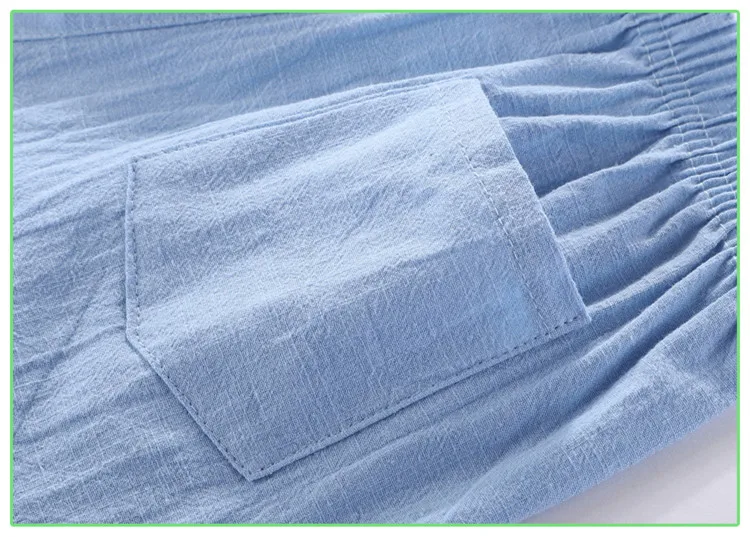 Kids Shorts Boys Girls Baby Summer Beach Loose Casual Pants Cotton & Linen Comfortable