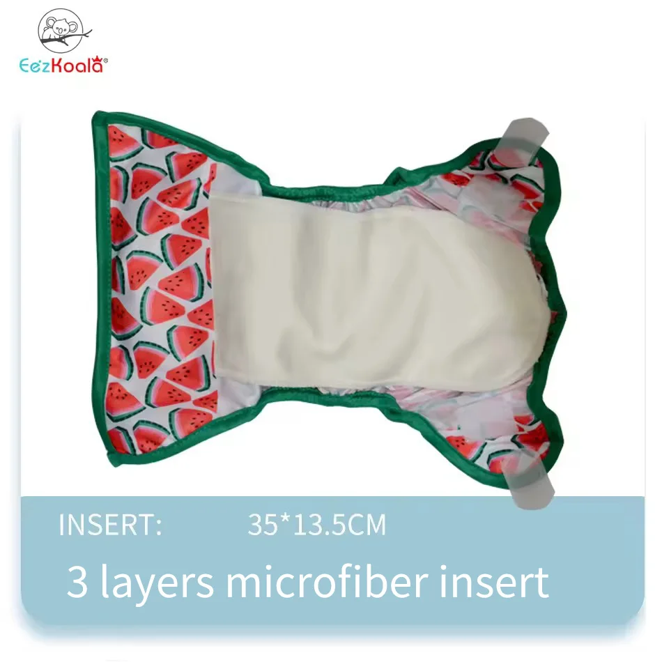 EezKoala ECO-friendly Cloth Diaper Cover Baby  WashableCloth Diaper Waterproof Cover Nappies Reusable Cloth Adjustable Pocket
