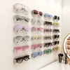 Clear Eyeglasses Sunglasses Storage Rack Glass Display Cabinet Room Decoration Wall Mounted Perforated Free Glasses Storage Box 2