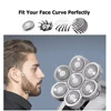 hiena Electric Shaver Head Replace Shaver Head MJTXD01SKS Cutter Head Accessories Electric Shaver Replacement 5 Heads 9D Floatin 5