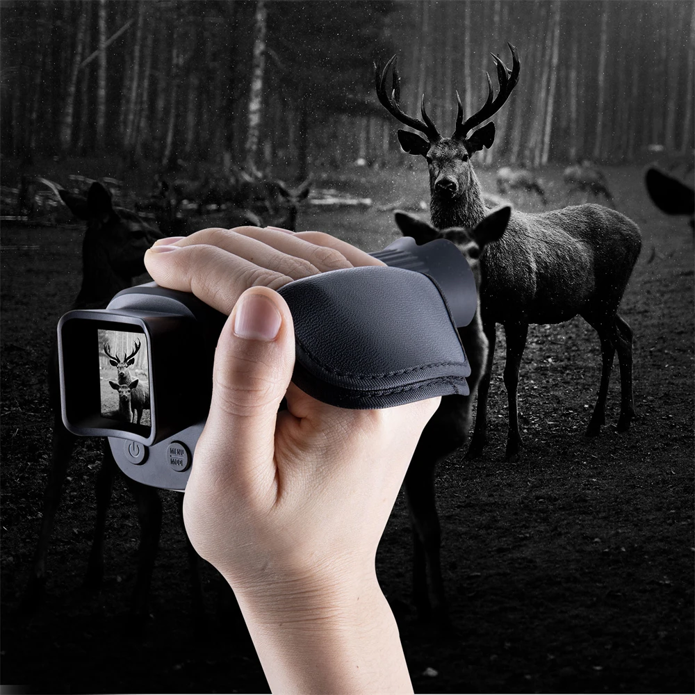 

APEXEL 5X Digital Night Vision 1080P 850nm Infrared Zoom Monoculars Handheld Professional Telescope for 100% Dark Hunting Device