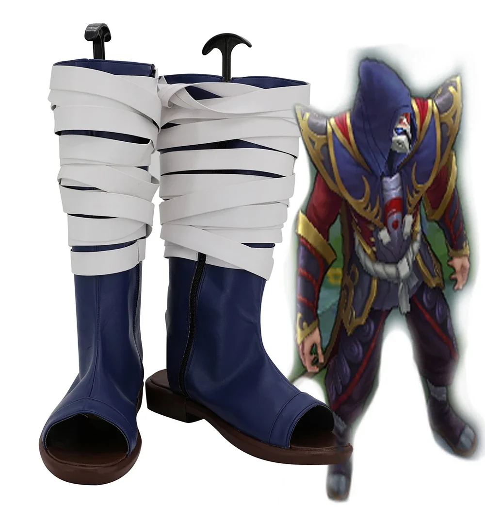 

Hot Game LOL The Card Master Twisted Fate Cosplay Boots Custom Made Shoes for Unisex Any Size