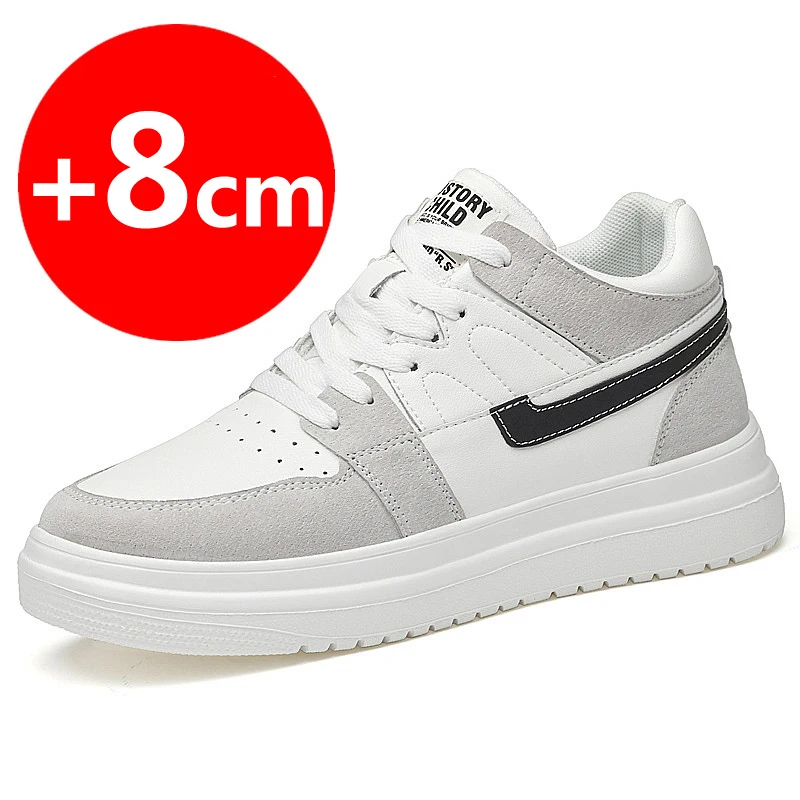 Men Sports Shoes Elevator Heightening Breathable Height Increased 6cm 8cm
