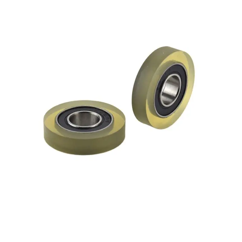 1Pc 698 Bearing-coated Polyurethane Medical Equipment Conveyor Belt Soft Mute PU Bearing Wheel Bearing Miniature