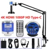 1080P 4K Digital Microscope Full HD Industrial Microscope C-Mount DigitalCamera PCB Welding Mobile Phone Repair Stand Microscope 1