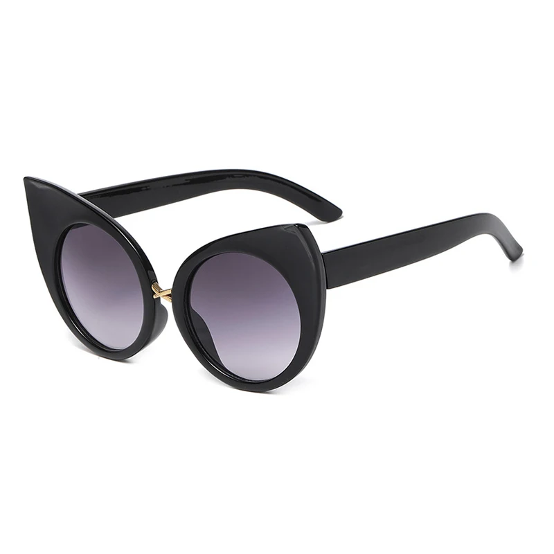 Fashion Cat Eye Sunglasses Retro Vintage Eyewear Non-slip Round Sunglasses for Men and Women Kitty shape fashion outfit
