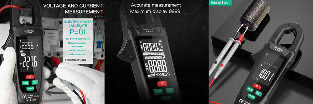 Description Picture 2 of itemNEW Smart Anti-Burn Multimetro Digital Profesional AC DC Current Voltager Temp Capacitance Auto Range Ohm NCV Multimeters Tester