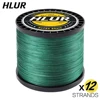 HLUR X12 Braided Lure Fishing Lines for JIG Pesca Carp Multifilament Fly Wire PE Line Saltwater 1000M 500M 300M Strong Cord 3