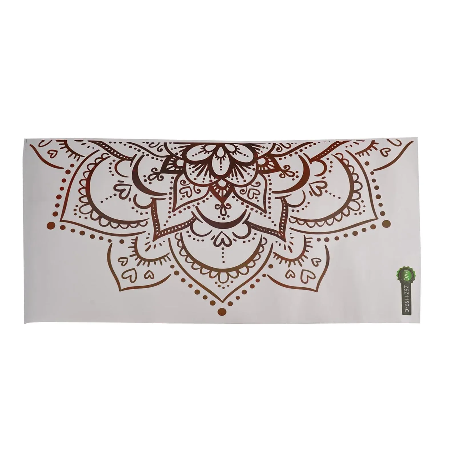 Pellicola adesiva per porte con mandala dorato, adesivi murali neri per porte, pellicola rimovibile per porte, pellicola autoadesiva in vinile per decorazioni da parete per porte. - Italia