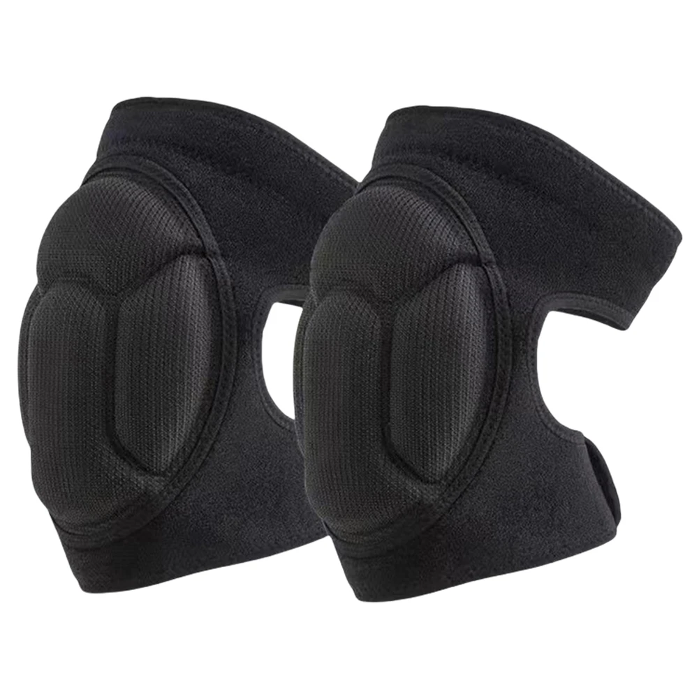 1 쌍의 미끄럼 방지 충돌 방지 무릎 슬리브 충돌 방지 두꺼운 스폰지 무릎 보호대 댄스 운동 훈련을 위한 지원