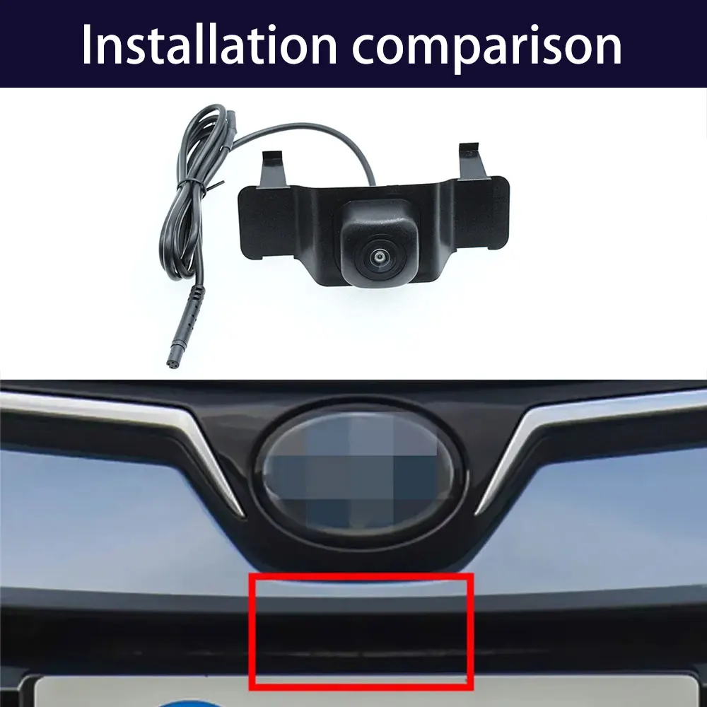 Toyota Corolla Hybrid E210 2018 2019 2020 2021 2022 차량 로고 전면보기 카메라 170 ° Fisheye AHD 1080P 자동차 전면 카메라