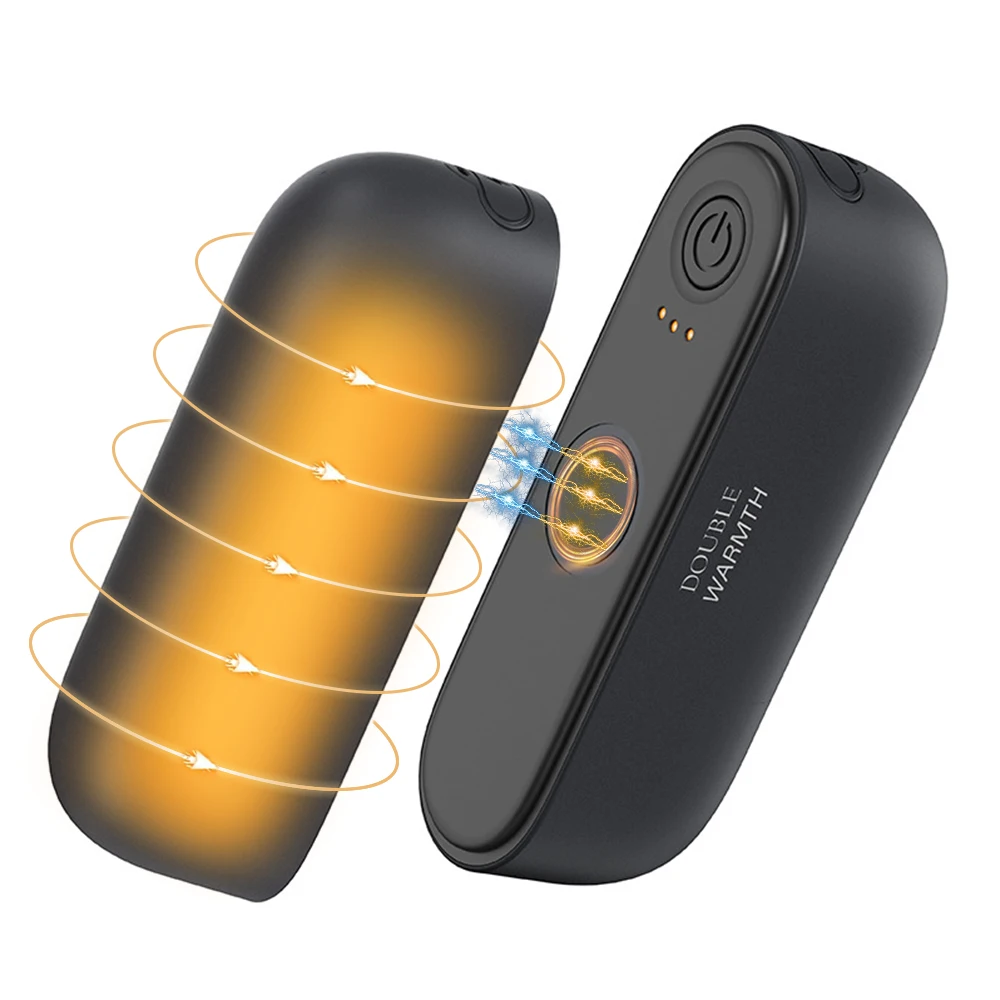 2 Pack Rechargeable Electric Hand Warmers – 6000mAh, 20-Hour Heat, 3 Temperature Settings – Portable Pocket Warmers For Winter Outdoors - View #2