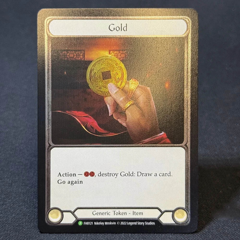 FAB Cold Foil Proxy Card Crown of Providence Gold Goliath