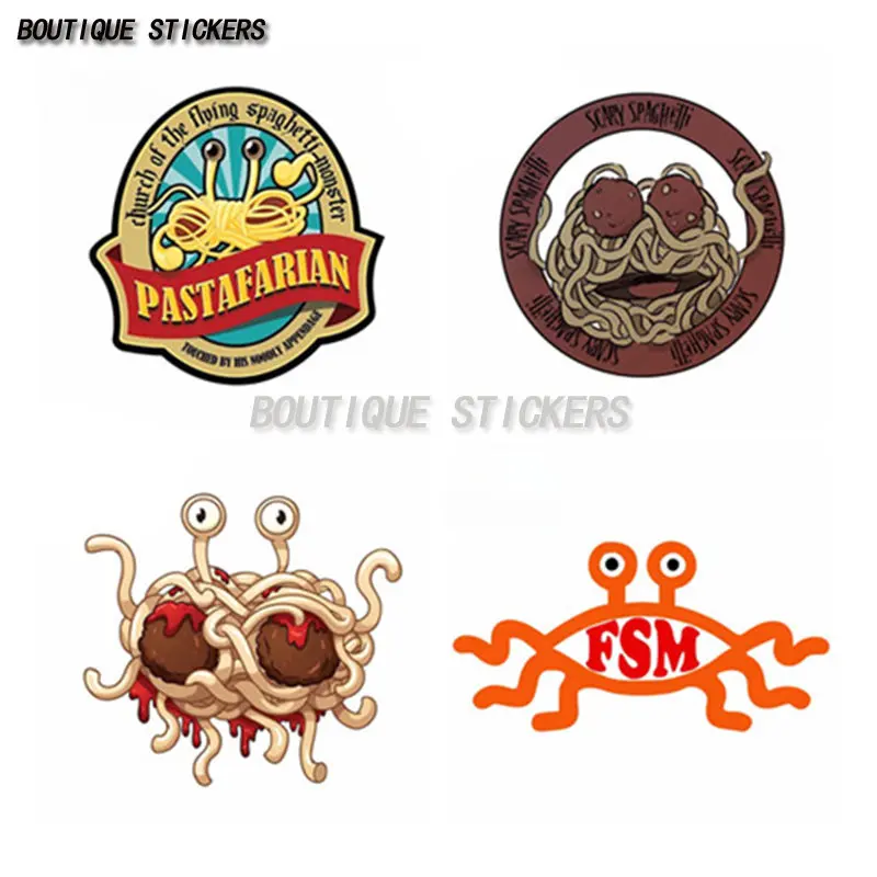 

Monster Pastafarian Truck Decal Vinyl Material Fashion Car Stickers Suitable Car Motorcycle Helmet Trunk Racing Camper Decals