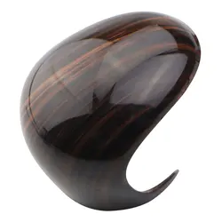 Premium ABS Car Shift Knob Protection Cover - Stylish Gear Head Shift Collar Accessory (Wood grain)
