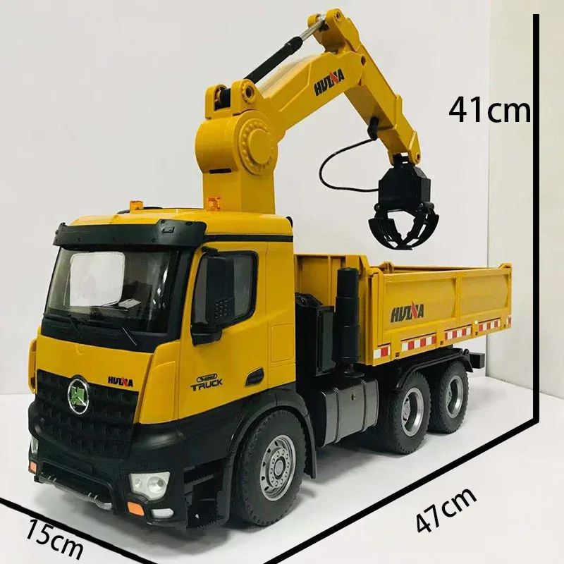 HUINA 1538 1/14 RC Timber Grab Trucks Dump Remote Control Car Model Toys for Kids Birthday Gifts TH19620-SMT6 3