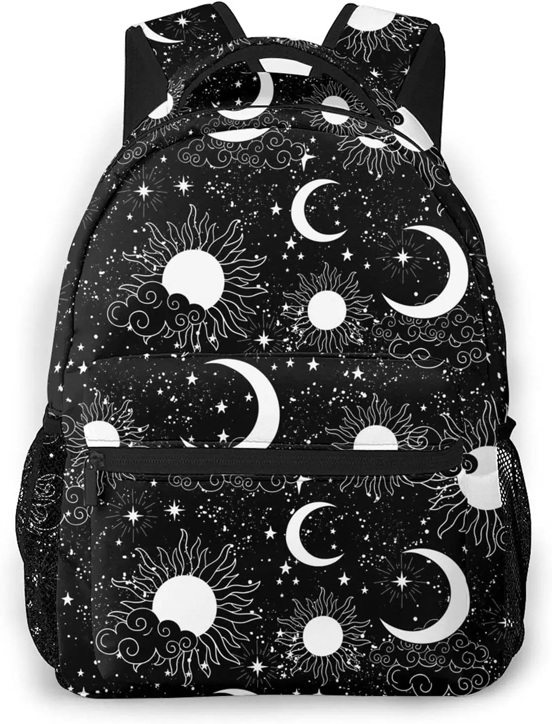 

Sun Moon Stars Astrology for Student Boy Girl laptop Bookbag Durable Casual Daypack Student College Lightweight Hiking Bag