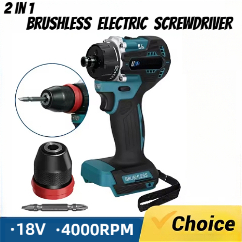 20+1 Torque 1/4in Brushless Electric Screwdriver Cordless 280N.m Electric Drill Power Tool  For Makita 18v Battery
