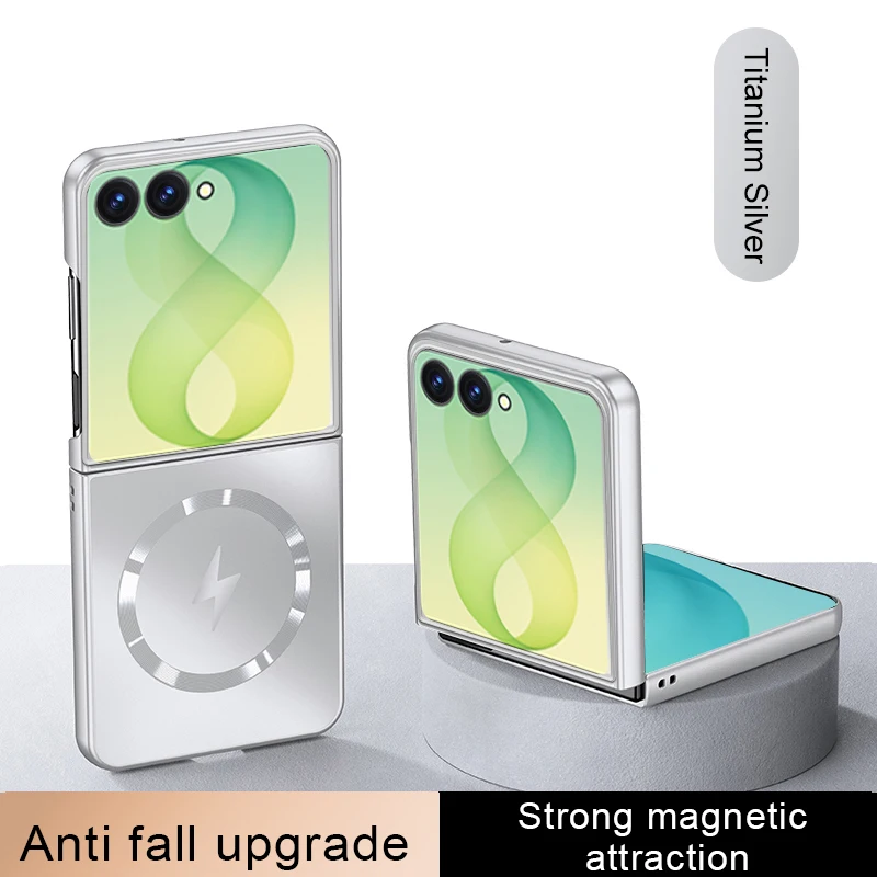 Luxury Matte Frosted Magnetic Phone Case with Wireless Charging Capability